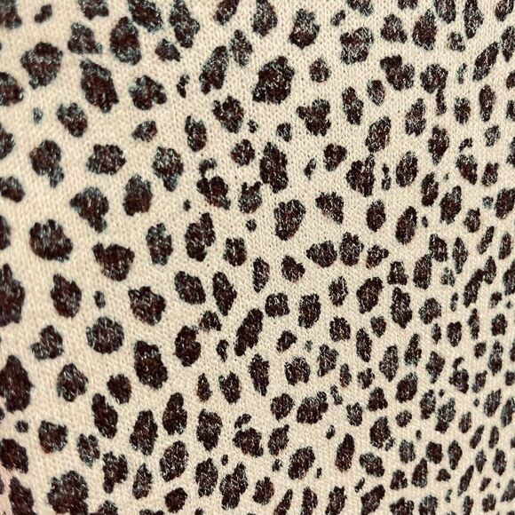 New MTS Oversized Animal Print Lightweight Top Size Large Women’s Neutral - Picture 4 of 10